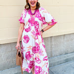 Meet Me Under the Orange Blossoms Midi Dress - The Pink Pineapple 850
