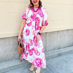 Meet Me Under the Orange Blossoms Midi Dress - The Pink Pineapple 850