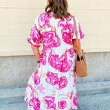 Meet Me Under the Orange Blossoms Midi Dress - The Pink Pineapple 850