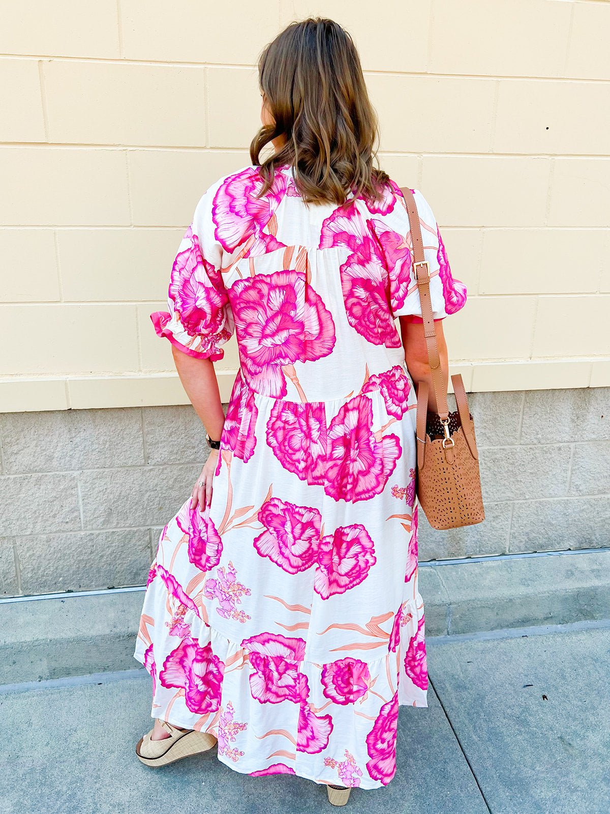 Meet Me Under the Orange Blossoms Midi Dress - The Pink Pineapple 850