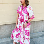 Meet Me Under the Orange Blossoms Midi Dress - The Pink Pineapple 850