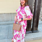 Meet Me Under the Orange Blossoms Midi Dress - The Pink Pineapple 850