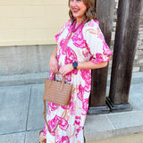 Meet Me Under the Orange Blossoms Midi Dress - The Pink Pineapple 850