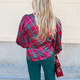 Merritt Plaid Top - The Pink Pineapple 850