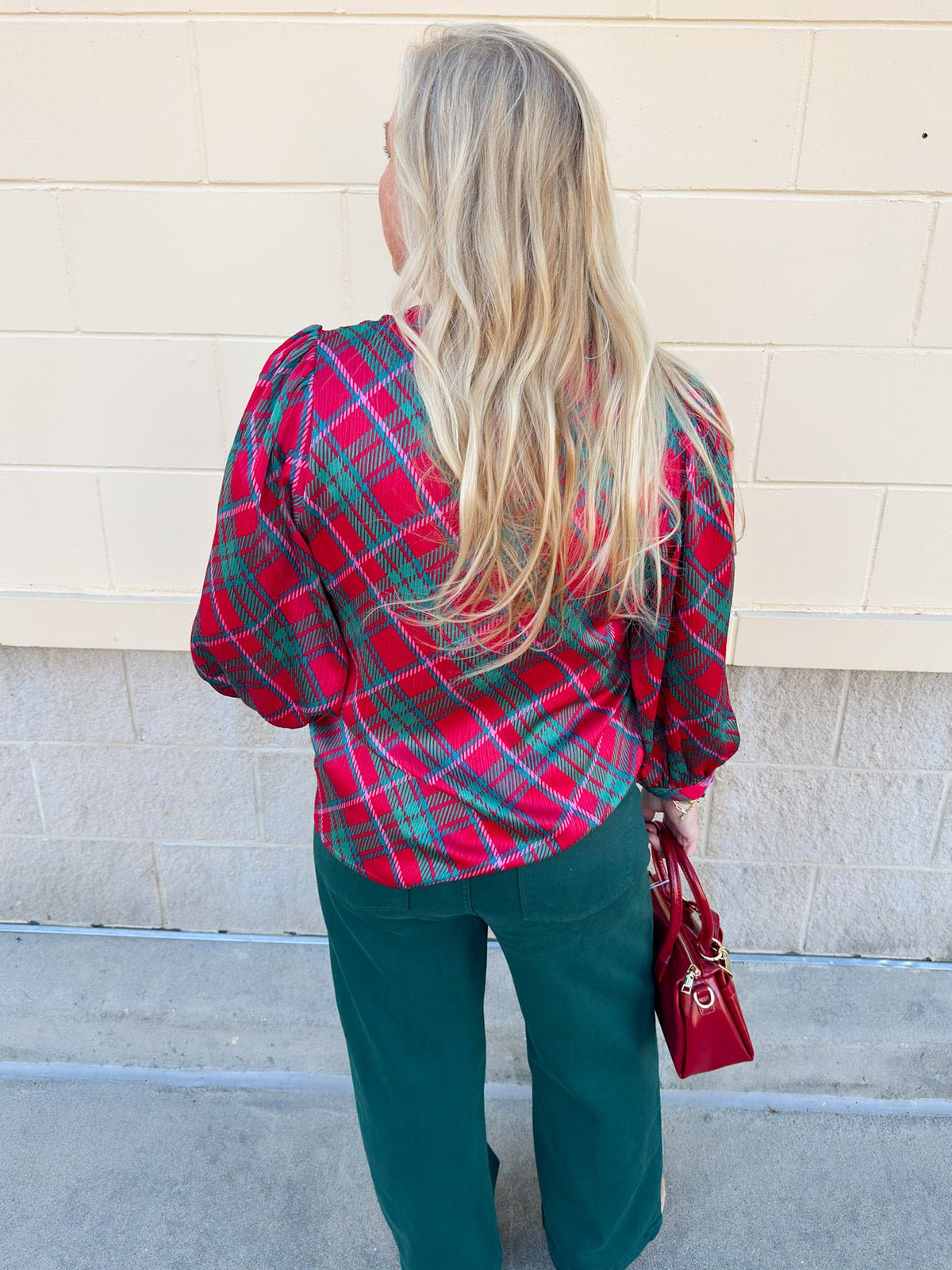 Merritt Plaid Top - The Pink Pineapple 850