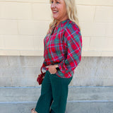 Merritt Plaid Top - The Pink Pineapple 850