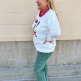 Merry & Bright Tinsel Holiday Sweater - The Pink Pineapple 850
