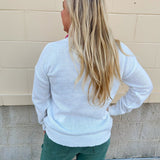 Merry & Bright Tinsel Holiday Sweater - The Pink Pineapple 850