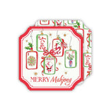 Merry Mahjong Hanging Christmas Tiles Coasters - The Pink Pineapple 850