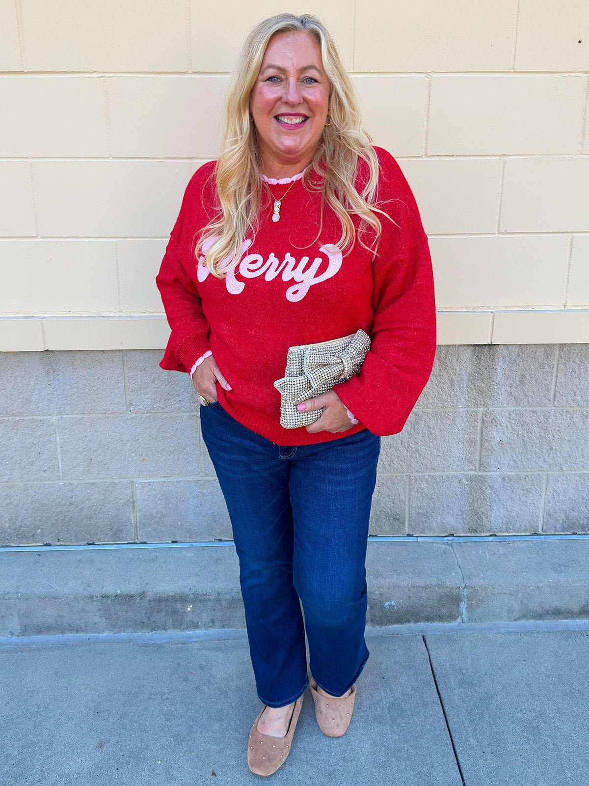 Merry Scalloped Sweater - The Pink Pineapple 850