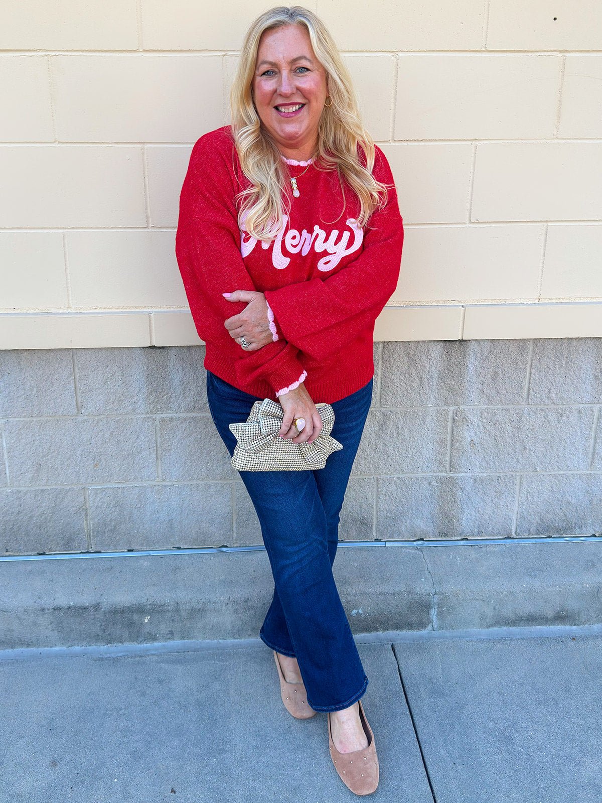 Merry Scalloped Sweater - The Pink Pineapple 850