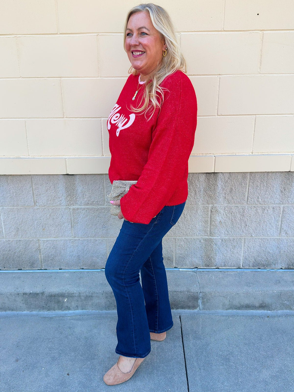 Merry Scalloped Sweater - The Pink Pineapple 850