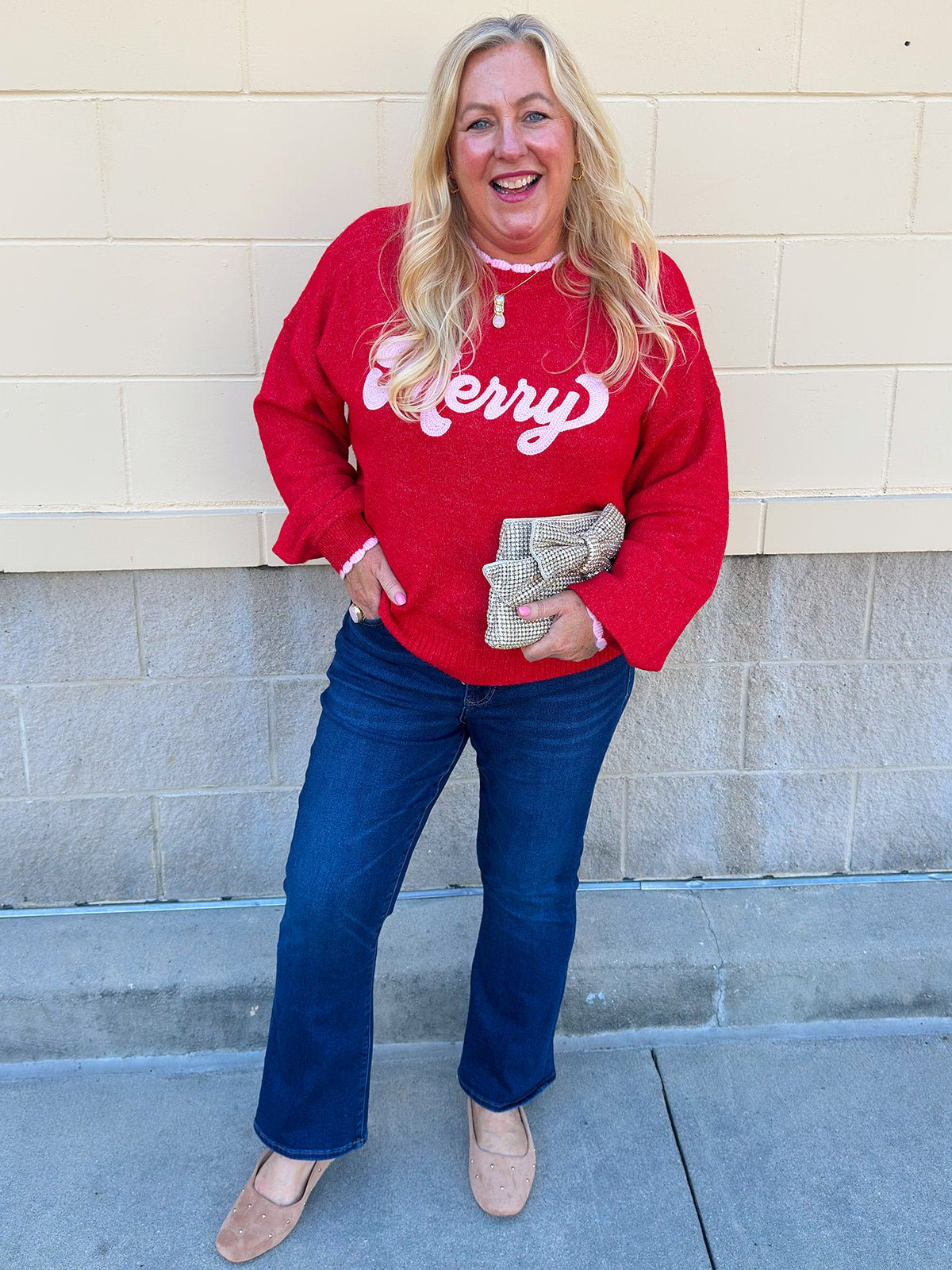 Merry Scalloped Sweater - The Pink Pineapple 850