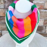 Merry Stripe Square Scarf - The Pink Pineapple 850