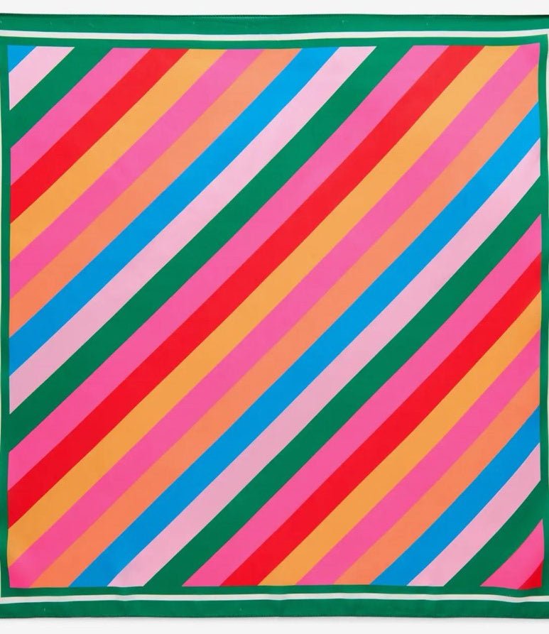 Merry Stripe Square Scarf - The Pink Pineapple 850