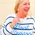 Metal Vintage Frame Pearl Stretch Bracelet - The Pink Pineapple 850