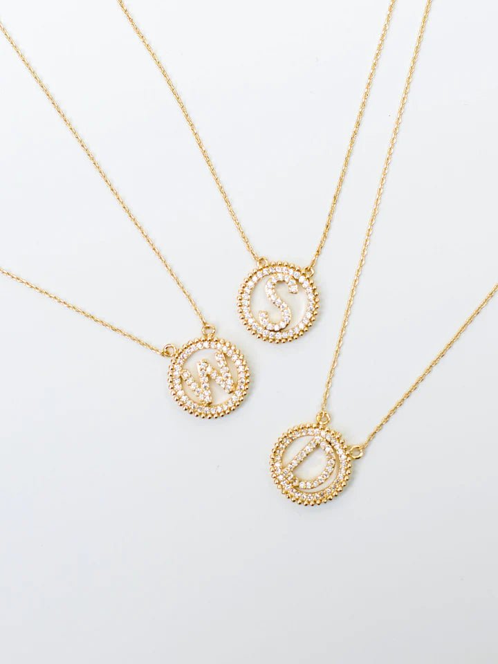 Michelle McDowell Anderson Initial Necklace - The Pink Pineapple 850