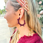 Michelle McDowell Astrid Garnet Earrings - The Pink Pineapple 850