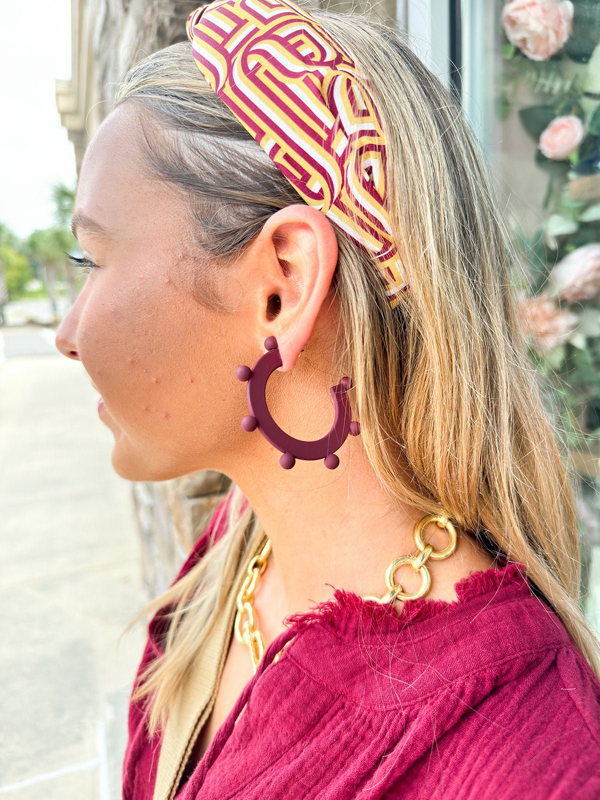 Michelle McDowell Astrid Garnet Earrings - The Pink Pineapple 850