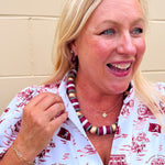 Michelle McDowell Astrid Garnet & Gold Earrings - The Pink Pineapple 850