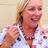 Michelle McDowell Astrid Garnet & Gold Earrings - The Pink Pineapple 850