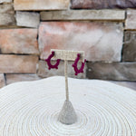 Michelle McDowell Astrid Garnet & Gold Earrings - The Pink Pineapple 850