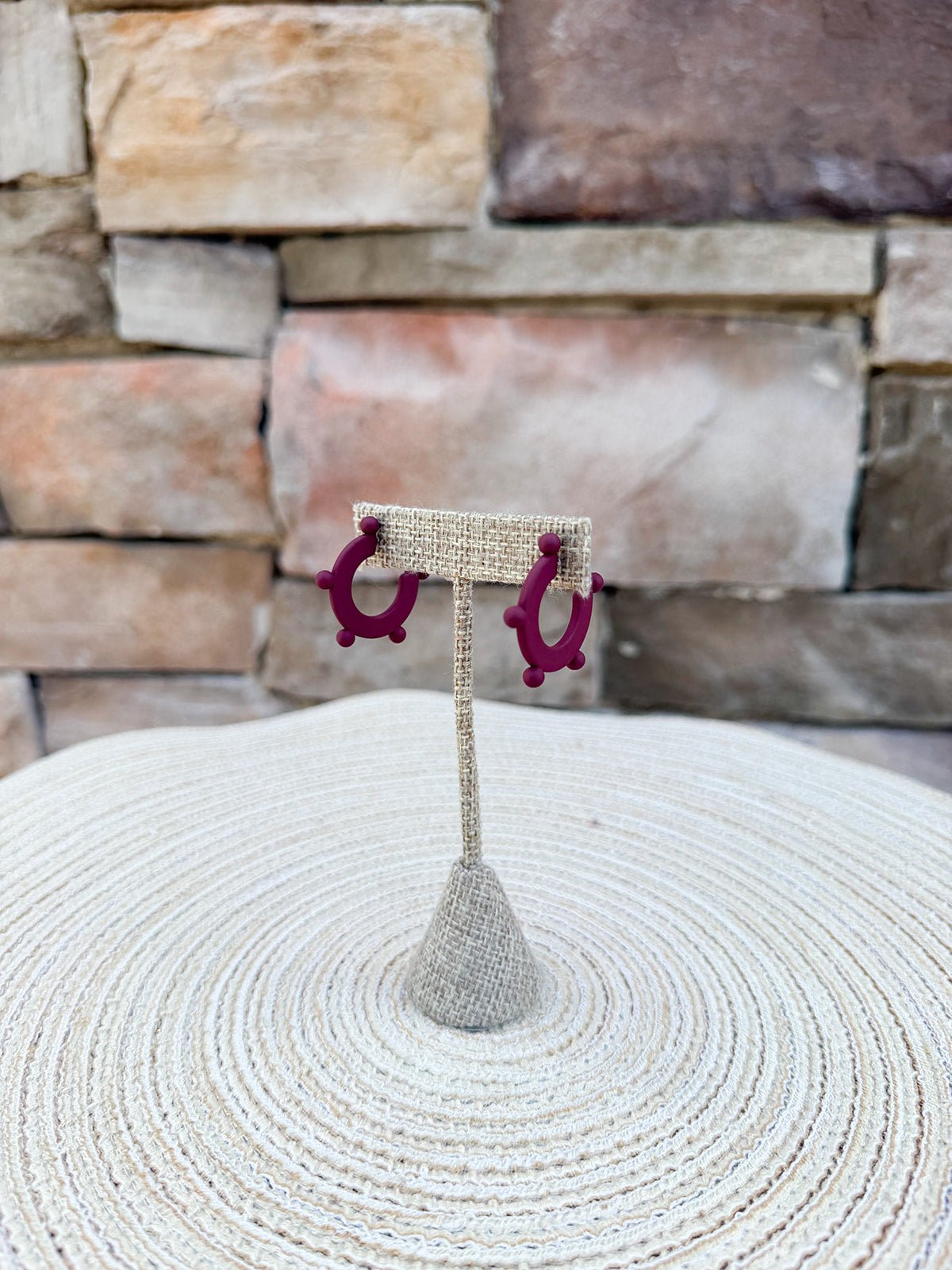 Michelle McDowell Astrid Garnet & Gold Earrings - The Pink Pineapple 850