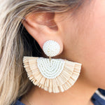 Michelle McDowell Corolla Earrings Natural - The Pink Pineapple 850