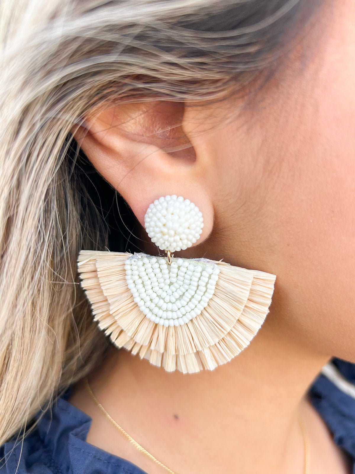 Michelle McDowell Corolla Earrings Natural - The Pink Pineapple 850