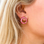 Michelle McDowell Liz Hot Pink Earrings - The Pink Pineapple 850