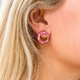 Michelle McDowell Liz Hot Pink Earrings - The Pink Pineapple 850