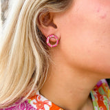Michelle McDowell Liz Hot Pink Earrings - The Pink Pineapple 850