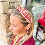 Michelle McDowell Luna Touchdown Garnet & Gold Headband - The Pink Pineapple 850