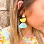 Michelle McDowell Pool Gathered Goods Maxi Earrings - The Pink Pineapple 850