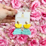 Michelle McDowell Pool Gathered Goods Maxi Earrings - The Pink Pineapple 850