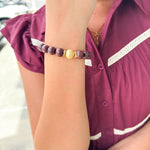 Michelle McDowell Ryden Garnet & Gold Bracelet - The Pink Pineapple 850