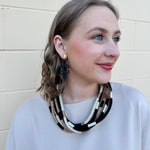 Midnight Bloom Drop Earrings - The Pink Pineapple 850