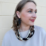 Midnight Bloom Drop Earrings - The Pink Pineapple 850