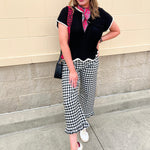 Midnight Contrast Knit Top - The Pink Pineapple 850