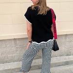 Midnight Contrast Knit Top - The Pink Pineapple 850