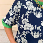 Midnight Garden Embroidered Blouse - The Pink Pineapple 850