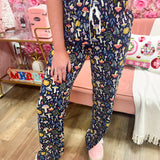 Midnight Meadow Lounge Pants - The Pink Pineapple 850