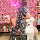 Midnight Meadow Lounge Pants - The Pink Pineapple 850