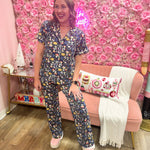 Midnight Meadow Lounge Pants - The Pink Pineapple 850