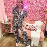 Midnight Meadow Lounge Pants - The Pink Pineapple 850