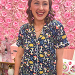 Midnight Meadow Pajama Top - The Pink Pineapple 850