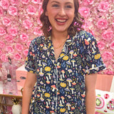 Midnight Meadow Pajama Top - The Pink Pineapple 850