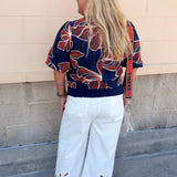 Midnight Mosaic Top - The Pink Pineapple 850