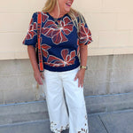 Midnight Mosaic Top - The Pink Pineapple 850