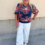 Midnight Mosaic Top - The Pink Pineapple 850